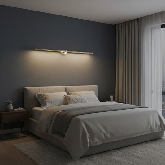 Modern Minimalist Linear Metal Wall Sconce