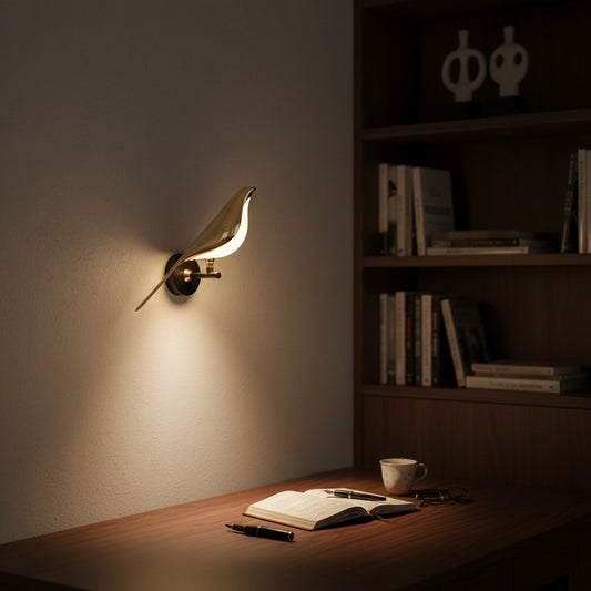 Modern Indoor Bird-Shaped Metal Wall Sconce