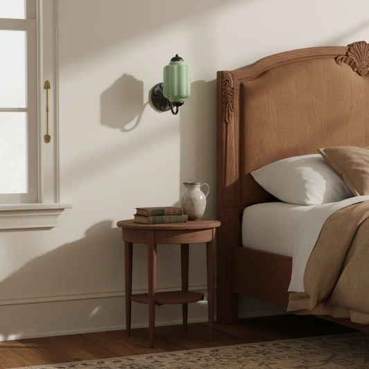 Vintage Glass Lantern-Shaped Eloise Wall Sconce