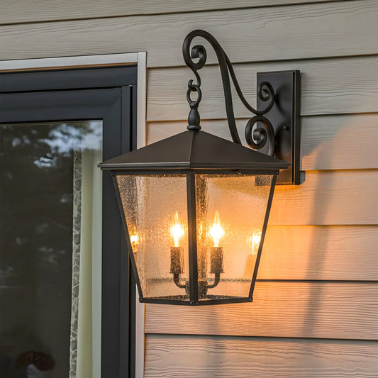 Retro Square Waterproof Outdoor Wall Lamp