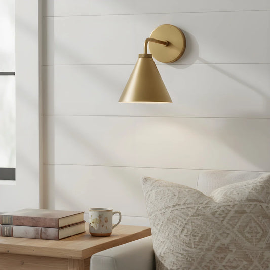 Industrial Style Metal Cone Wall Sconce