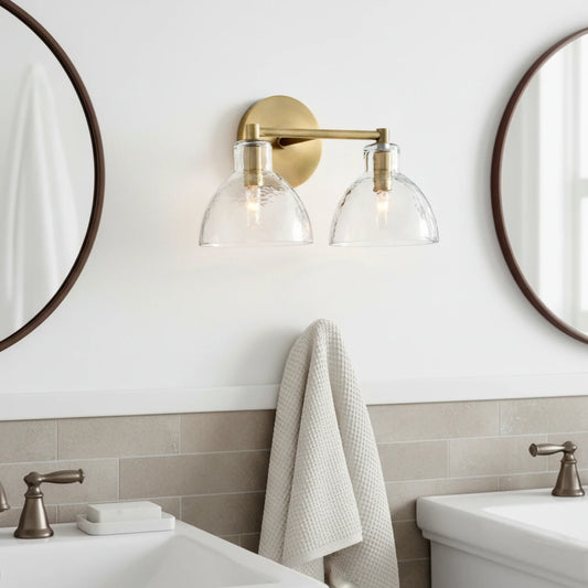 Minimalist Double - headed Glass Wall Sconce