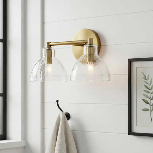 Minimalist Double - headed Glass Wall Sconce