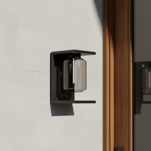 Minimalist Rectangular Outdoor Metal Wall Light