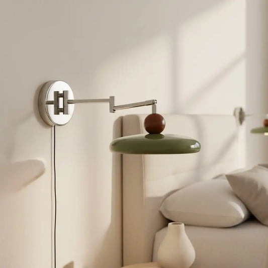 Modern Metal Acrylic Swing Arm Wall Lamp