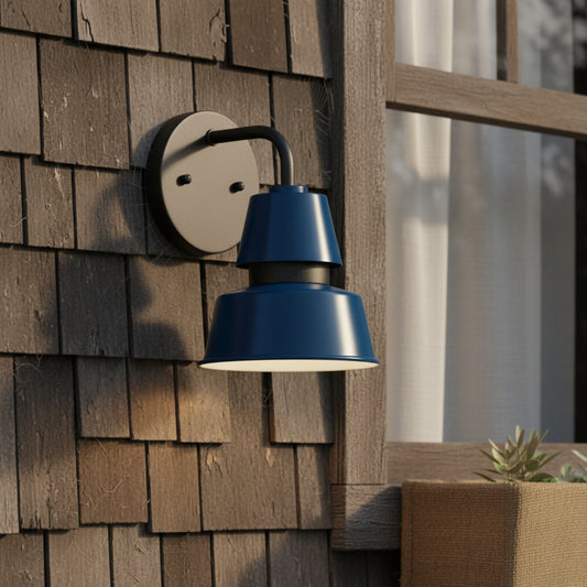 Modern Metal Cone Outdoor Wall Light