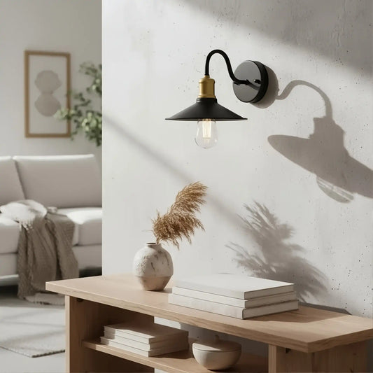 Modern Circular Metal Wall Sconce