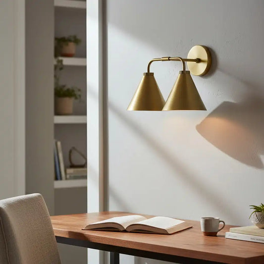 Modern Double Cone Metal Wall Sconce