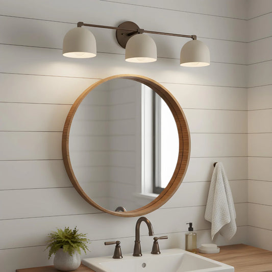 Modern Metal Dome Three-Head Wall Sconce