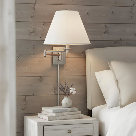 Vintage Metal Adjustable Swing Arm Wall Sconce