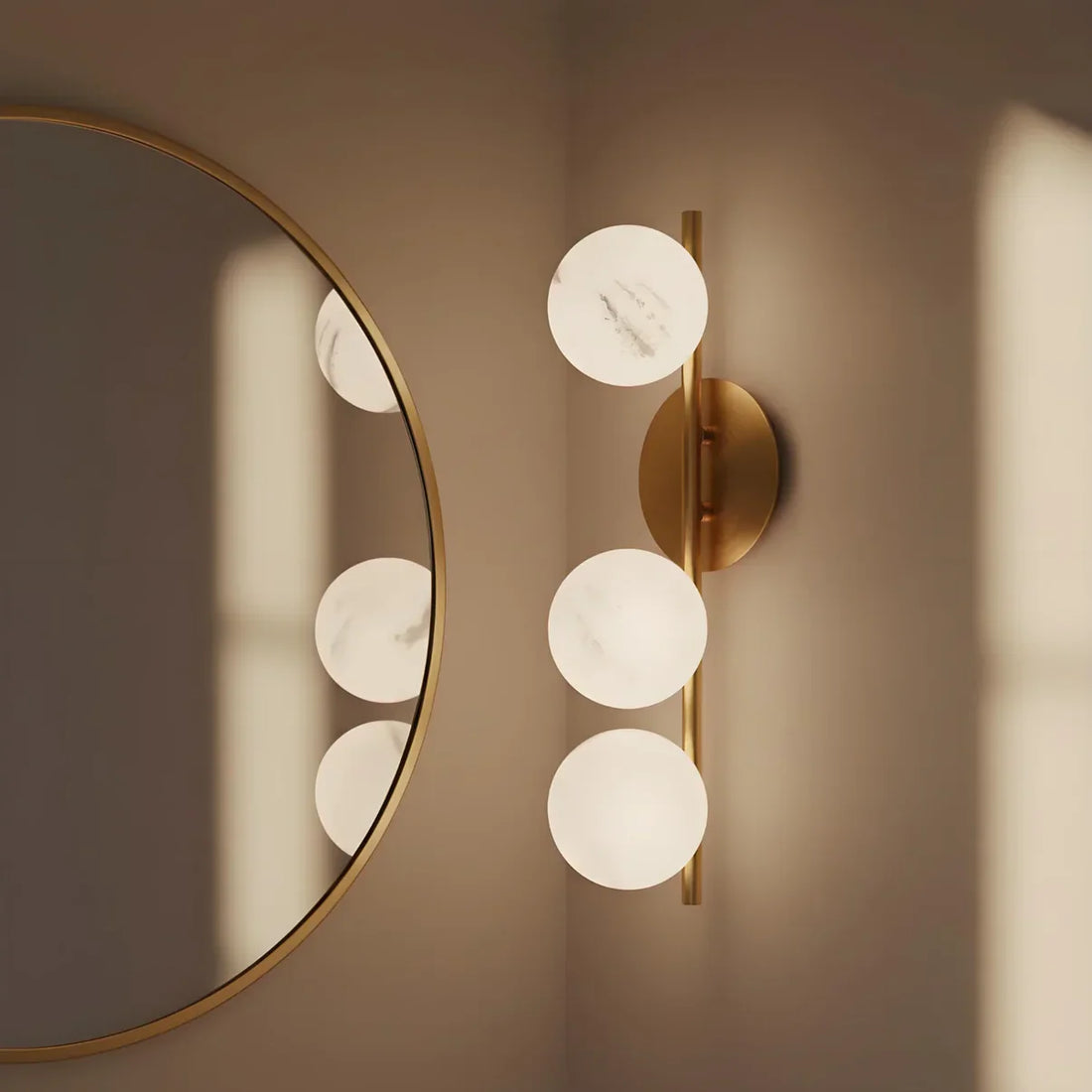 Elevate Your Space with a Modern Glass Ball String Three-Lamp Wall Lamp: A Perfect Fusion of Art and Elegance