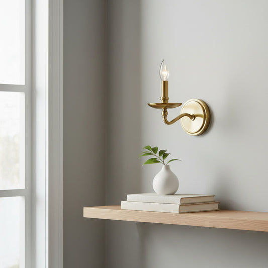 Modern Architectural Metal Single Wall Sconce