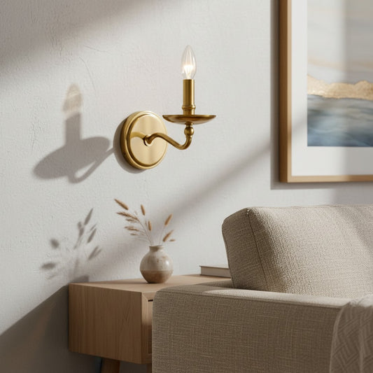 Modern Architectural Metal Single Wall Sconce