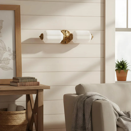 Vintage Double-Head Glass Eloise Wall Sconce