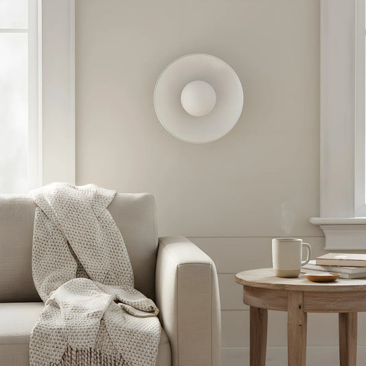 Modern Glass Circular Ceiling Lamp / Wall Lamp