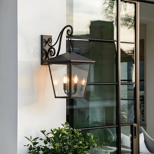 Retro Square Waterproof Outdoor Wall Lamp