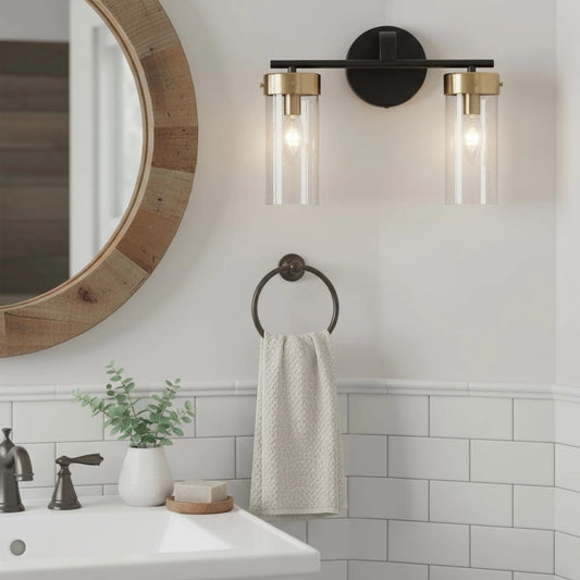 Minimalist Multi-Head Glass Vanity Sconce
