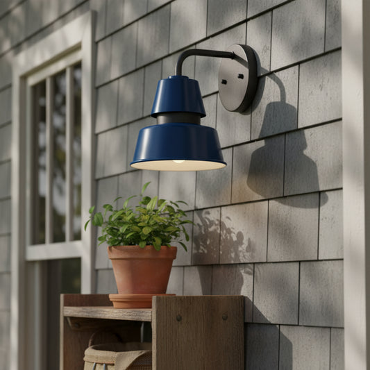 Modern Metal Cone Outdoor Wall Light