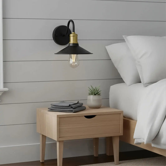 Modern Circular Metal Wall Sconce