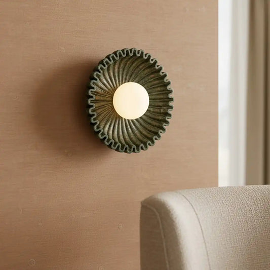 Modern Minimalist Flower Ceramic Wall Lamp