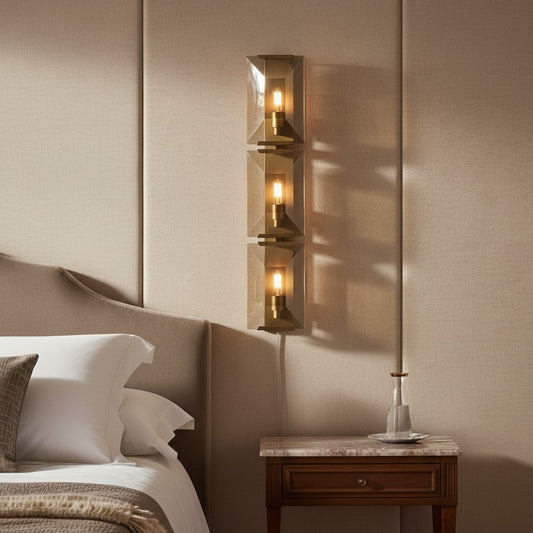 Modern Crystal Prism Wall Sconce Lighting Fixture