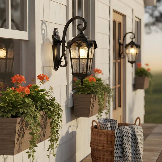 Vintage Outdoor Waterproof Lantern Wall Light