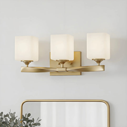 Modern Champagne Bronze Opal Wall Lamp